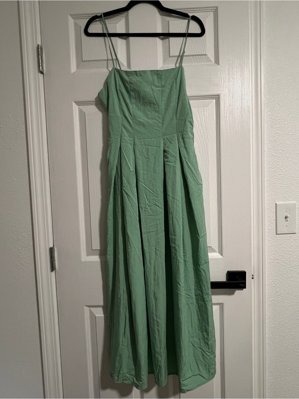Mango Light Green Strappy Midi Dress - Picture 7 of 9